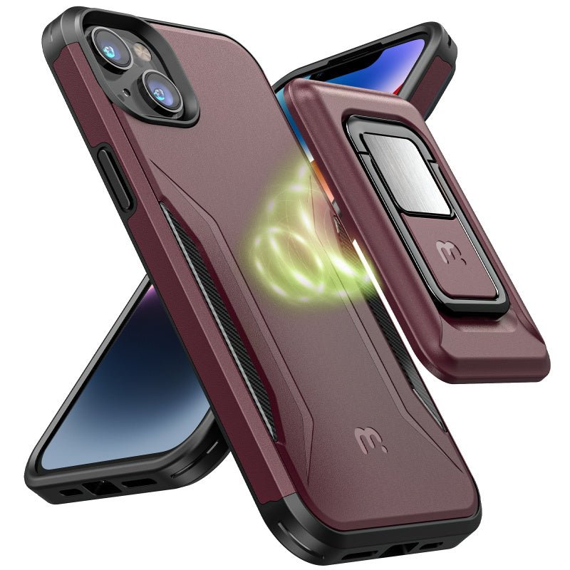 iPhone 14 Plus Case + Detachable MagSafe Kickstand - Stealth MyBat Pro iPhone 14 Plus Case + Detachable MagSafe Kickstand - Stealth MyBat Pro