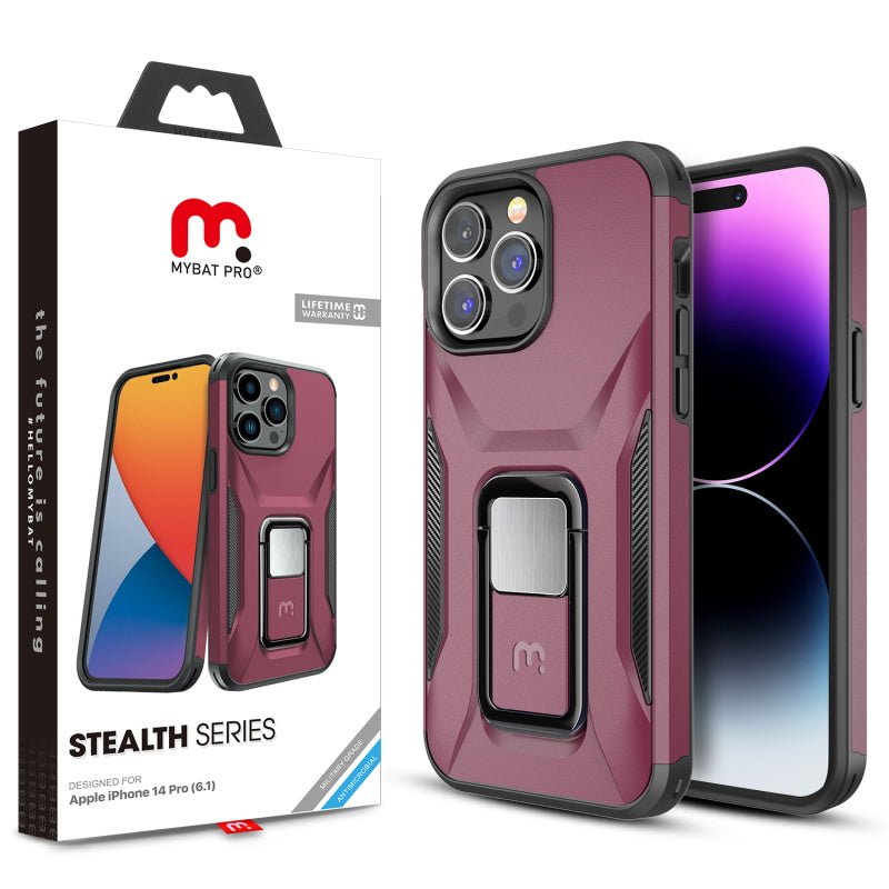 MyBat Pro Antimicrobial Stealth Series (with Stand) for Apple iPhone 14 Pro (6.1)iPhone 14 Pro