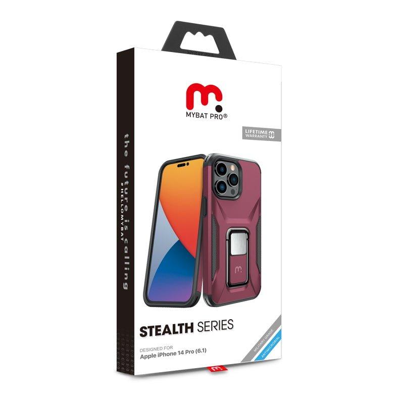 MyBat Pro Antimicrobial Stealth Series (with Stand) for Apple iPhone 14 Pro (6.1)iPhone 14 Pro