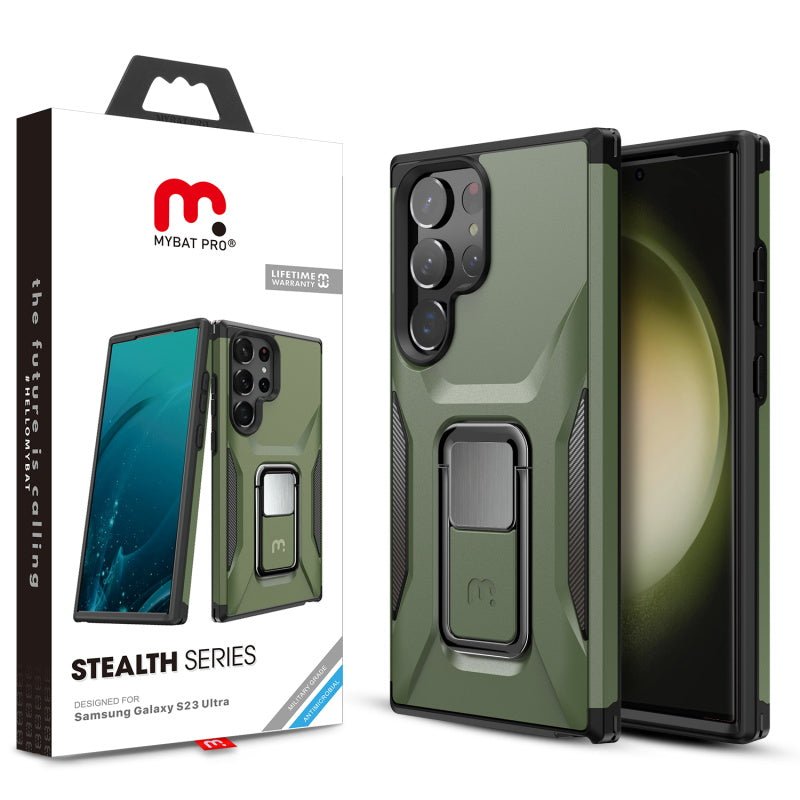 MyBat Pro Antimicrobial Stealth Series (with Stand) for Samsung Galaxy S23 UltraMyBat Pro