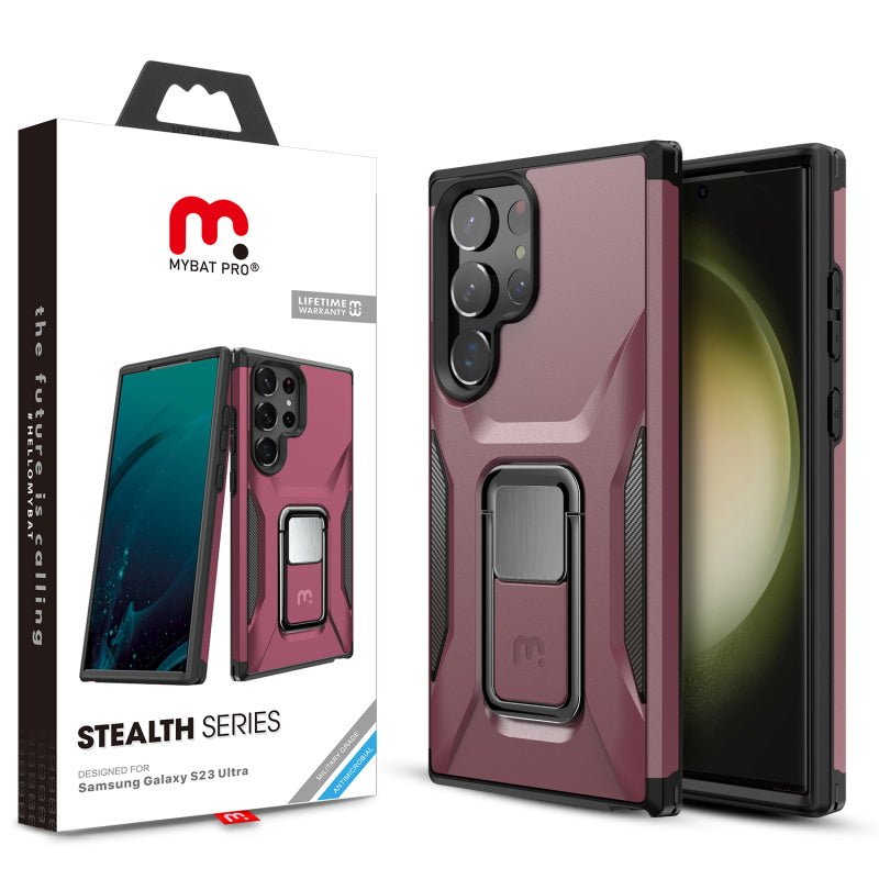 MyBat Pro Antimicrobial Stealth Series (with Stand) for Samsung Galaxy S23 UltraMyBat Pro