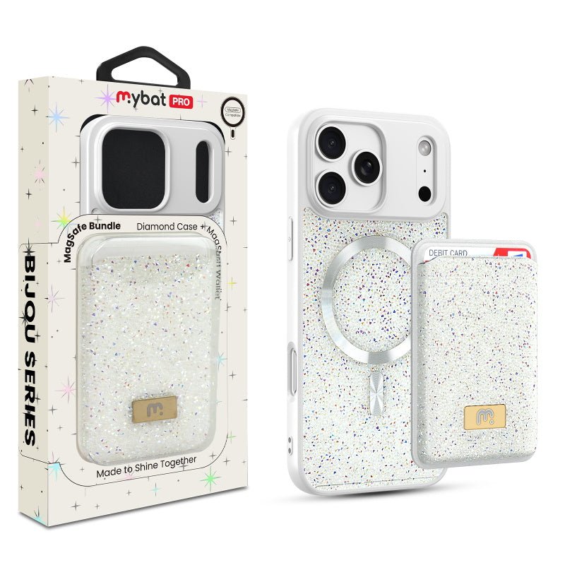 MyBat Pro Bijou Series MagSafe Bundle with Diamond Case + MagStash Wallet for Apple iPhone 17 Pro MaxMyBat Pro