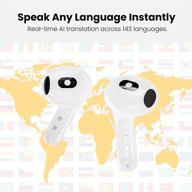 MyBat Pro ChatterBuds + AI Translator Wireless Earbuds – WhiteMyBat Pro