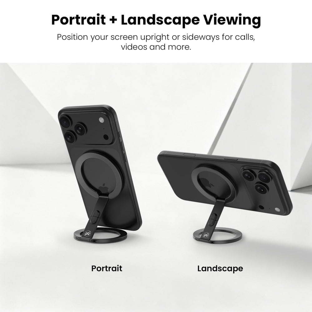 MyBat Pro CircleBack 360° Rotating Dual-Sided MagSafe Ring Stand - BlackMyBat Pro