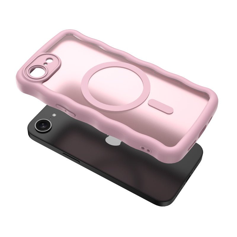 MyBat Pro Contour Series MagSafe Wavy Matte Case for Apple iPhone 17e / 16e - BlackMybat Pro