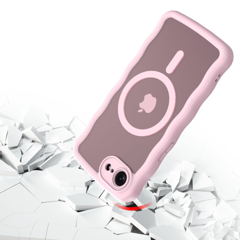 MyBat Pro Contour Series MagSafe Wavy Matte Case for Apple iPhone 17e / 16e - BlackMybat Pro