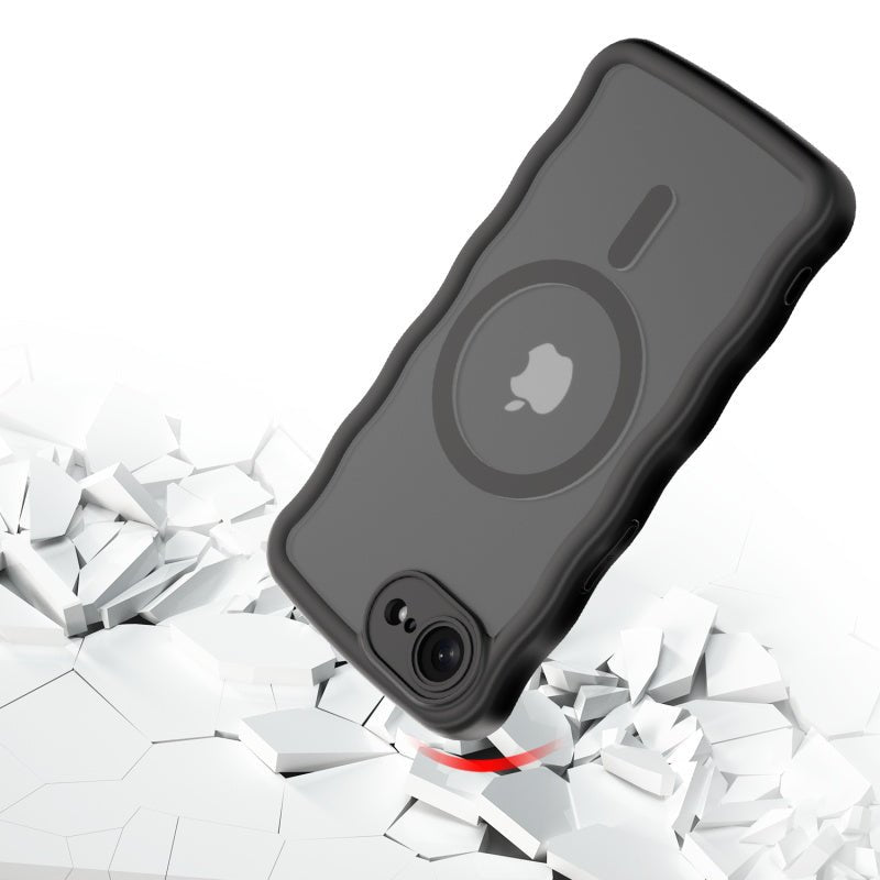 MyBat Pro Contour Series MagSafe Wavy Matte Case for Apple iPhone 17e / 16e - BlackMybat Pro