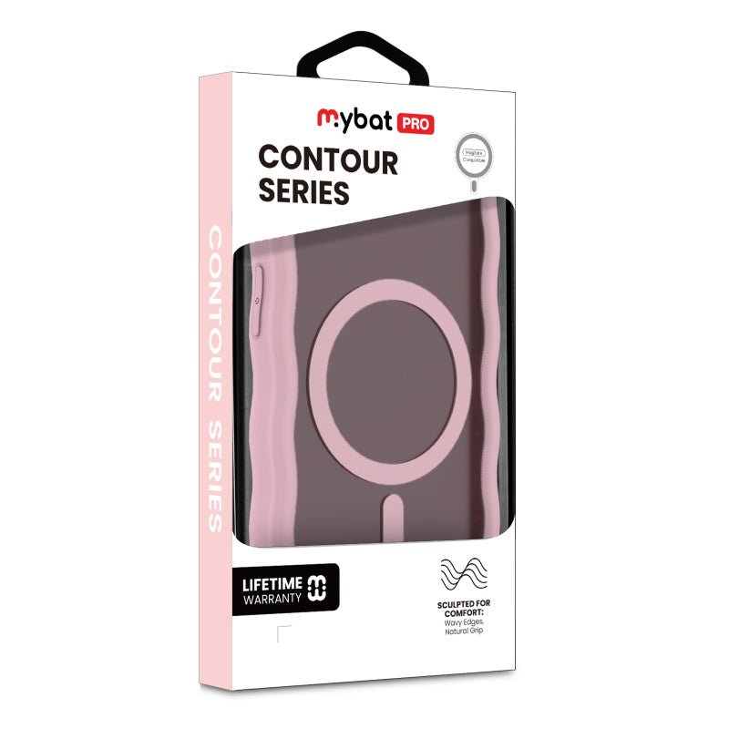 MyBat Pro Contour Series MagSafe Wavy Matte Case for Apple iPhone 17e / 16e - BlackMybat Pro