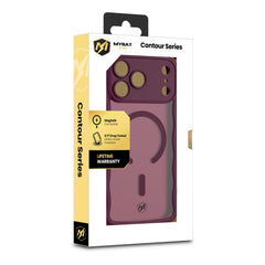 MyBat Pro Contour Series MagSafe Wavy Matte Case for Apple iPhone 18 Pro / 17 Pro - BurgundyMyBat Pro