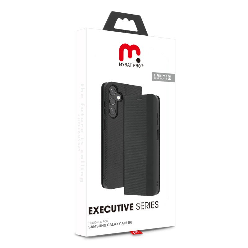 MyBat Pro Executive Series Wallet Case for Samsung Galaxy A15 5G - Black
