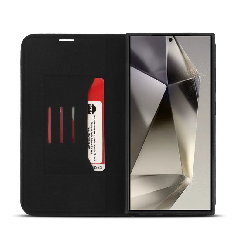 MyBat Pro Executive Series Wallet Case for Samsung Galaxy S24 Ultra - Black