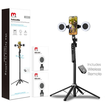 MyBat Pro FollowMe Face Tracking Tripod with Dual Ring LighsMyBat Pro