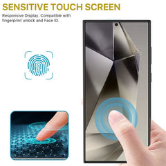 MyBat Pro Full Coverage Tempered Glass Screen Protector (Fingerprint Unlock) for Samsung Galaxy S24 Ultra - Black
