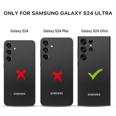 MyBat Pro Full Coverage Tempered Glass Screen Protector (Fingerprint Unlock) for Samsung Galaxy S24 Ultra - Black