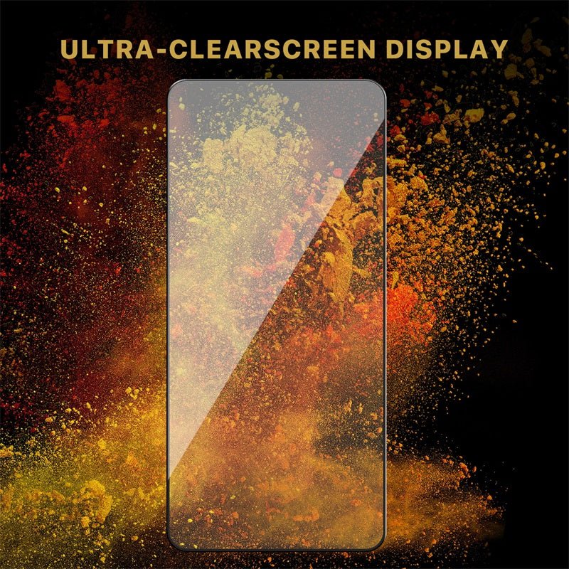 MyBat Pro Full Coverage Tempered Glass Screen Protector (Fingerprint Unlock) for Samsung Galaxy S25 / Galaxy S24 - Black