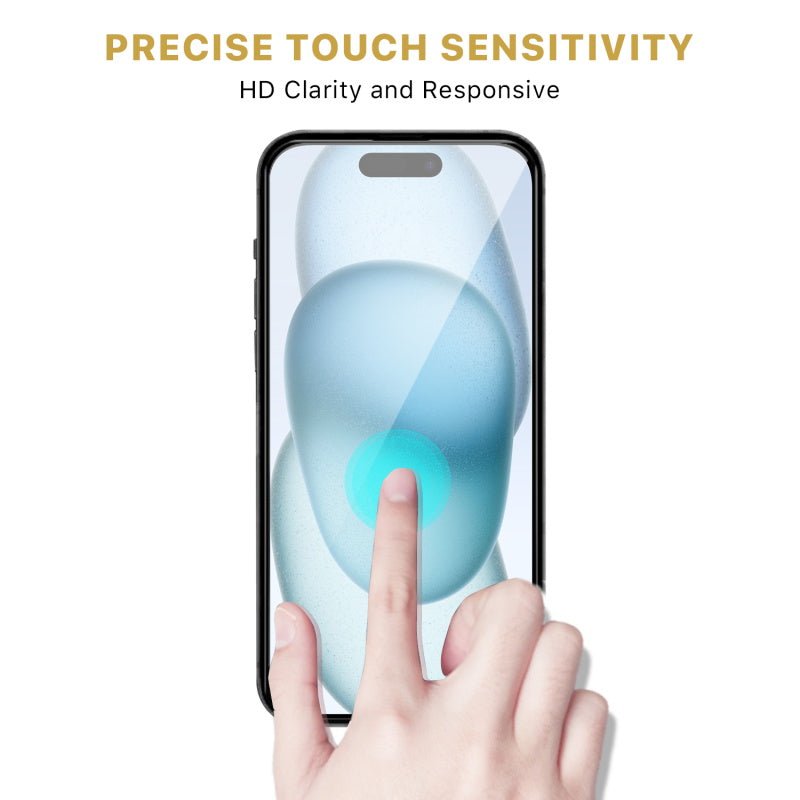 MyBat Pro Full Coverage Tempered Glass Screen Protector for Apple iPhone 15 (6.1)iPhone 15