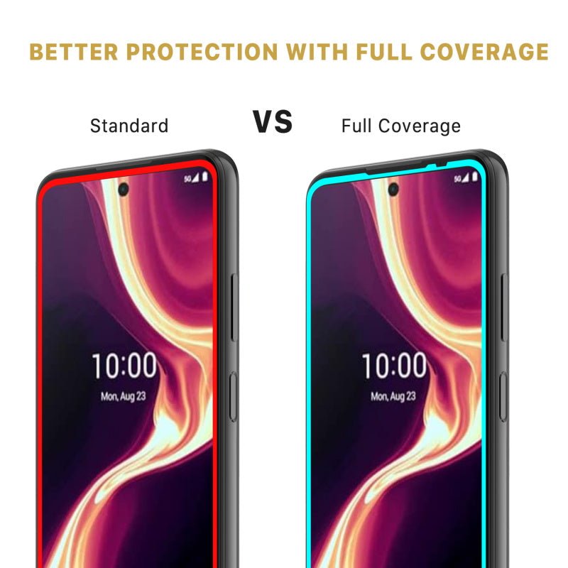 MyBat Pro Full Coverage Tempered Glass Screen Protector for Boost Celero 5G Plus (2024) - BlackCelero 5G Plus