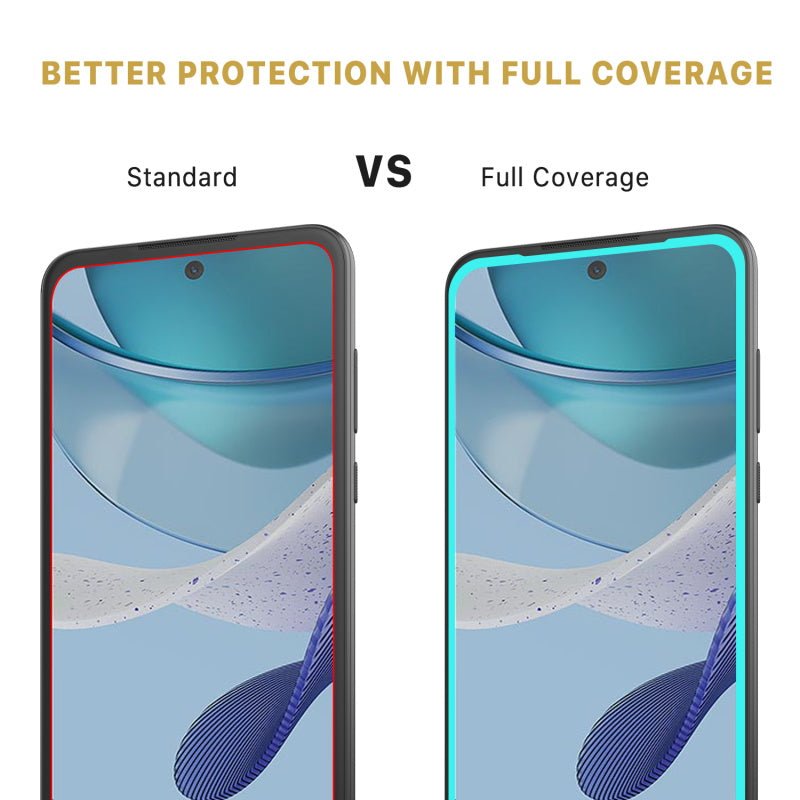 MyBat Pro Full Coverage Tempered Glass Screen Protector for Motorola Moto G 5G (2023) - BlackMyBat Pro