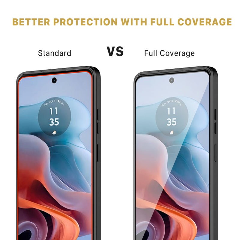 MyBat Pro Full Coverage Tempered Glass Screen Protector for Motorola Moto G 5G (2024) - BlackMoto G 5G 2024