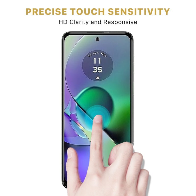 MyBat Pro Full Coverage Tempered Glass Screen Protector for Motorola Moto G Play 4G (2024) - BlackMoto G Play 4G 2024