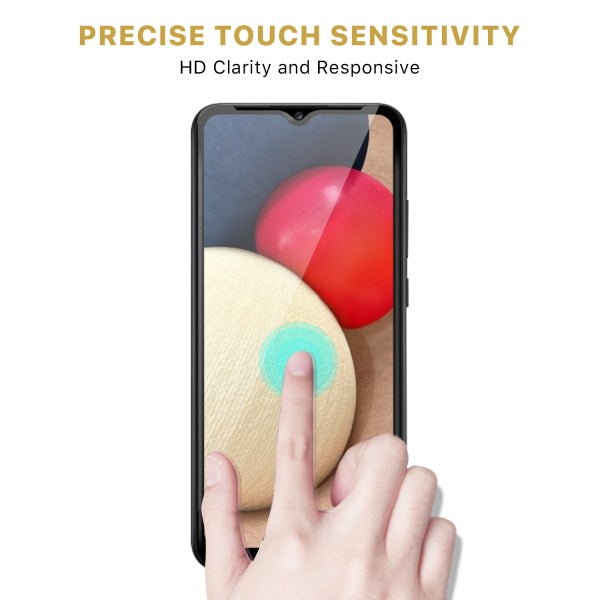 MyBat Pro Full Coverage Tempered Glass Screen Protector for Samsung Galaxy A02s - Clear