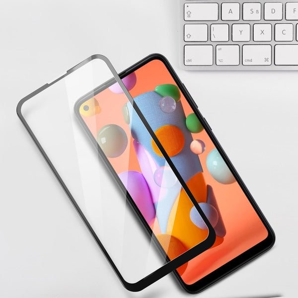 Galaxy A11 Full Coverage Tempered Glass MyBat Pro