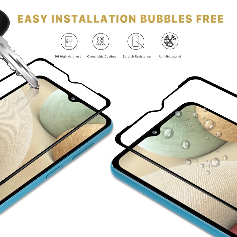 MyBat Pro Full Coverage Tempered Glass Screen Protector for Samsung Galaxy A12 5G - Clear