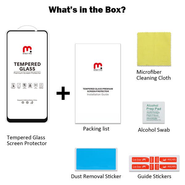 MyBat Pro Full Coverage Tempered Glass Screen Protector for Samsung Galaxy A21 - Clear