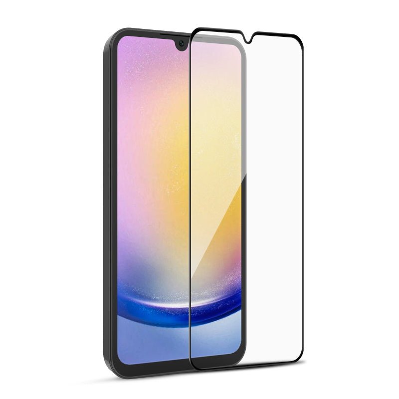MyBat Pro Full Coverage Tempered Glass Screen Protector for Samsung Galaxy A25 5G - Black