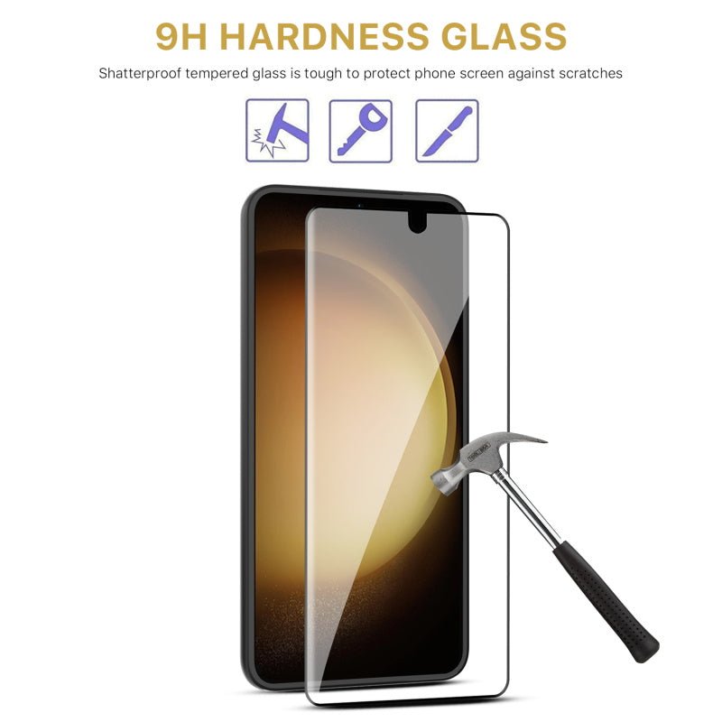 MyBat Pro Full Coverage Tempered Glass Screen Protector for Samsung Galaxy S23MyBat Pro