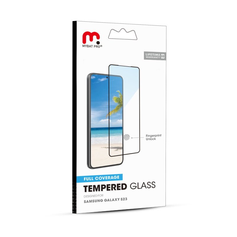 MyBat Pro Full Coverage Tempered Glass Screen Protector for Samsung Galaxy S23MyBat Pro