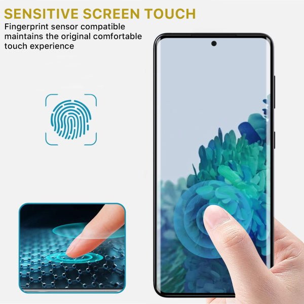 MyBat Pro Full Coverage Tempered Glass Screen Protector w/ Fingerprint Unlock for Samsung Galaxy S21 Plus - Clear