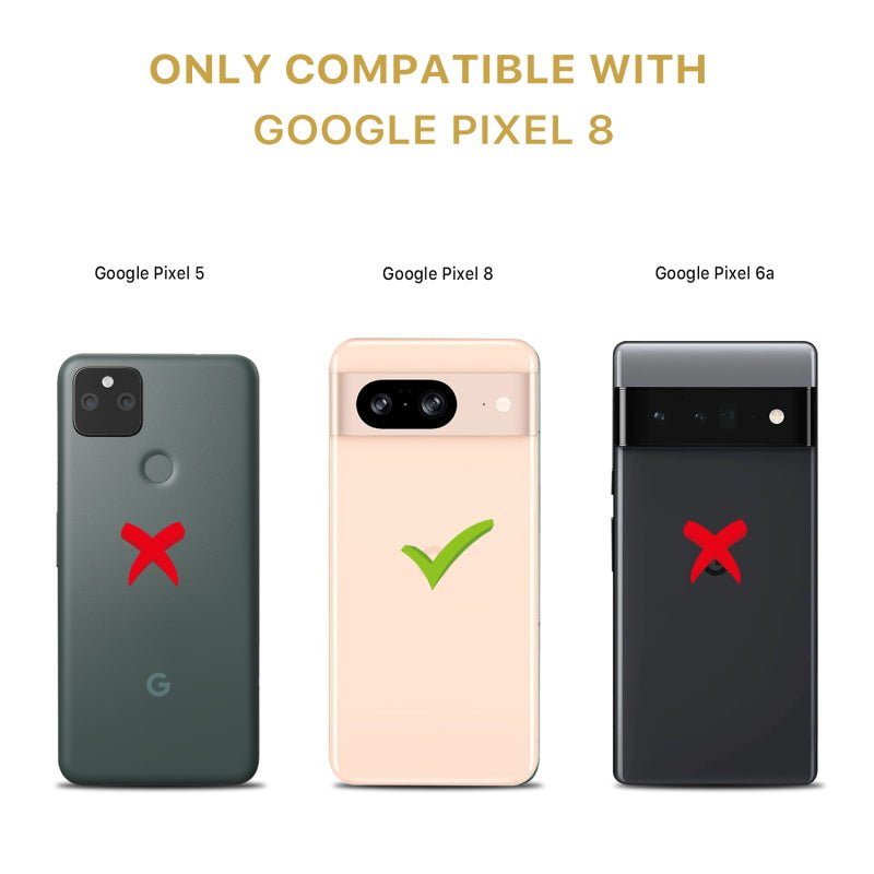 MyBat Pro Full Curve Coverage Tempered Glass Screen Protector for Google Pixel 8 - BlackGoogle Pixel 8