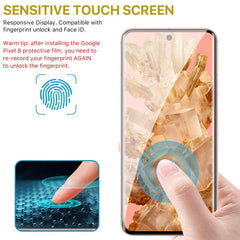 MyBat Pro Full Curve Coverage Tempered Glass Screen Protector for Google Pixel 8 - BlackGoogle Pixel 8