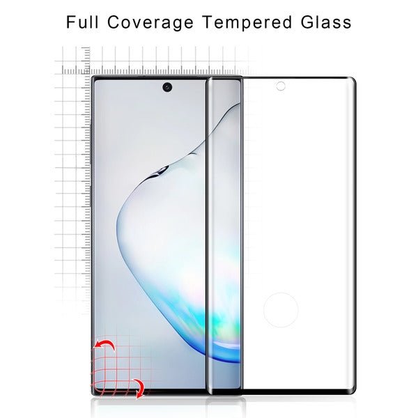 MyBat Pro Full Curve Coverage Tempered Glass Screen Protector for Samsung Galaxy Note 10 (6.3) - Clear