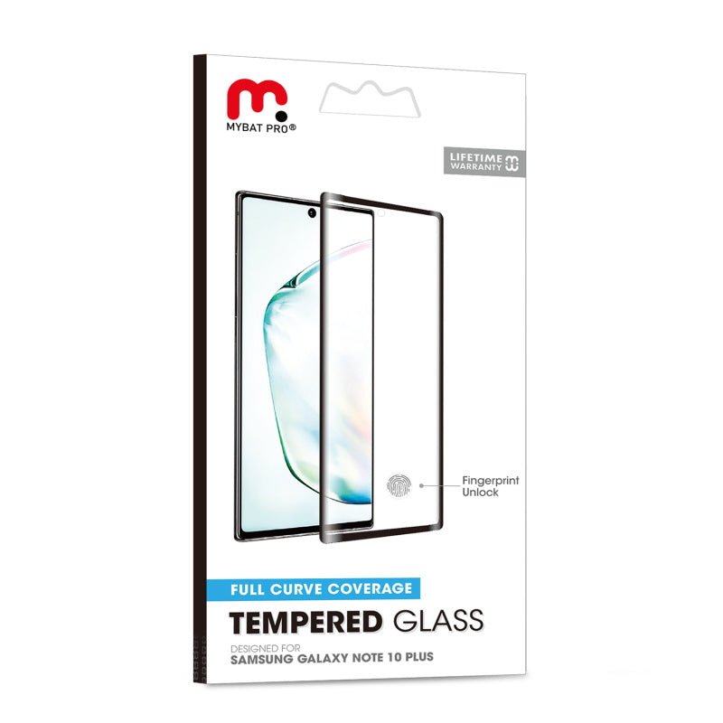 MyBat Pro Full Curve Coverage Tempered Glass Screen Protector for Samsung Galaxy Note 10 Plus 5G / Note 10 (6.8) - Clear