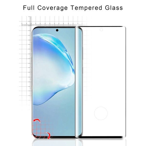 MyBat Pro Full Curve Coverage Tempered Glass Screen Protector for Samsung Galaxy S20 Plus 5G / S20 Plus (6.7) - Clear