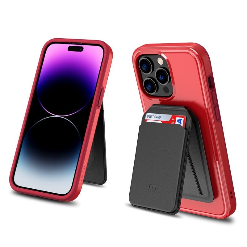 MyBat Pro Fuse Series Case Bundle + MagStash Wallet Folio for Apple iPhone 14 Pro Max (6.7)iPhone 14 Pro Max