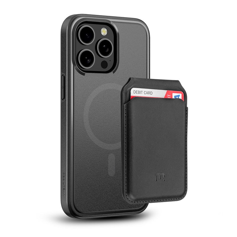 MyBat Pro Fuse Series Case Bundle + MagStash Wallet Folio for Apple iPhone 15 Pro (6.1)