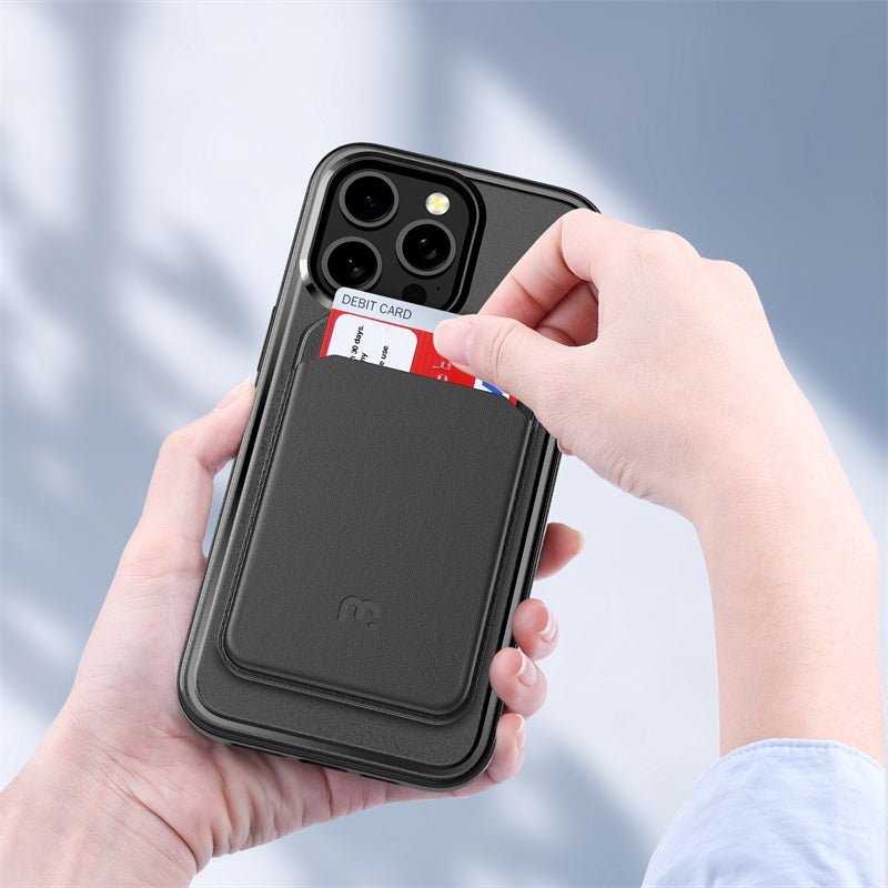 MyBat Pro Fuse Series Case Bundle + MagStash Wallet Folio for Apple iPhone 15 Pro Max (6.7)iPhone 15 Pro Max