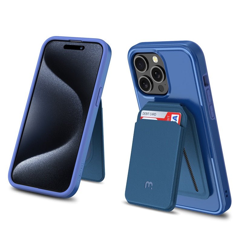 MyBat Pro Fuse Series Case Bundle + MagStash Wallet Folio for Apple iPhone 15 Pro Max (6.7)iPhone 15 Pro Max