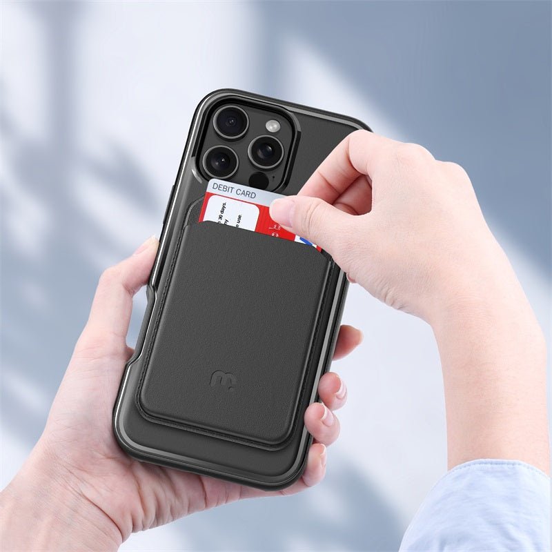 MyBat Pro Fuse Series Case Bundle + MagStash Wallet Folio for Apple iPhone 16 ProiPhone 16 Pro