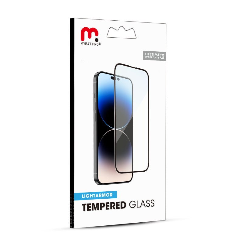MyBat Pro LightArmor Tempered Glass Screen Protector for Apple iPhone 15 (6.1) - BlackMyBat Pro