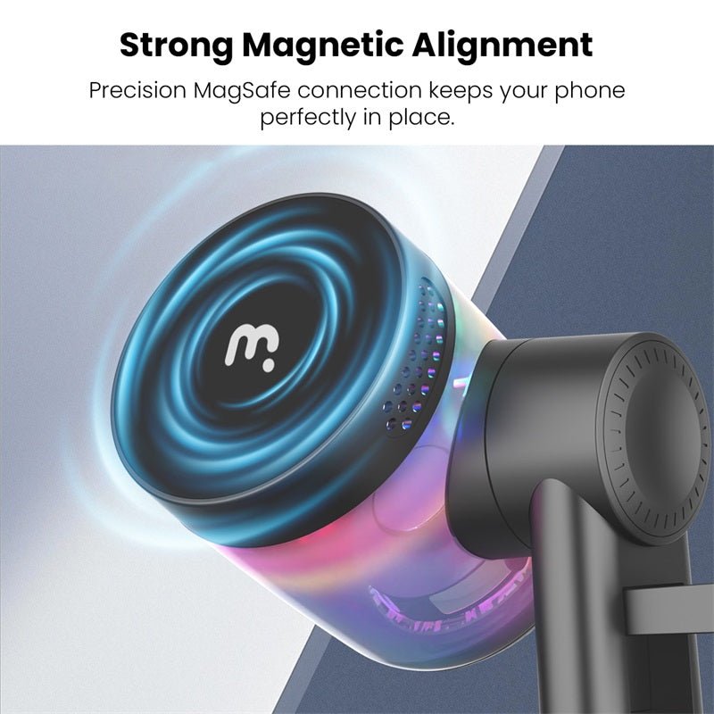 MyBat Pro Luna 5 - in - 1 MagSafe Wireless Charging Dock & Speaker with LightsMyBat Pro