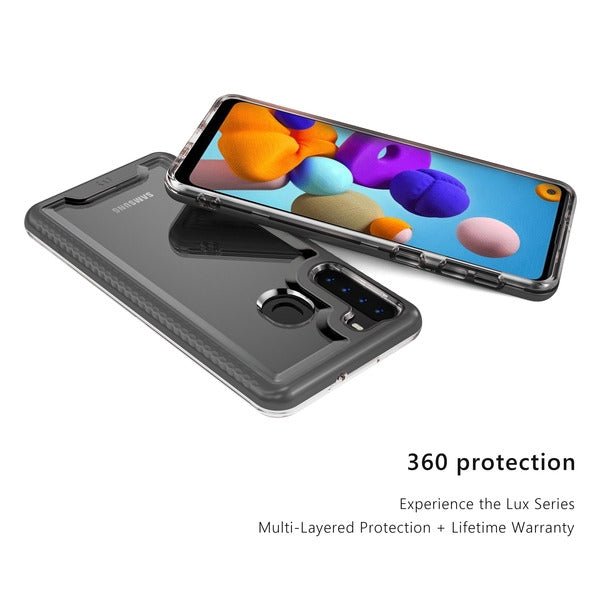 MyBat Pro Lux Series Case for Samsung Galaxy A21 - Black