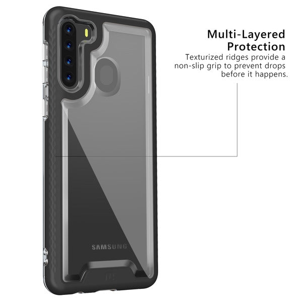 MyBat Pro Lux Series Case for Samsung Galaxy A21 - Black