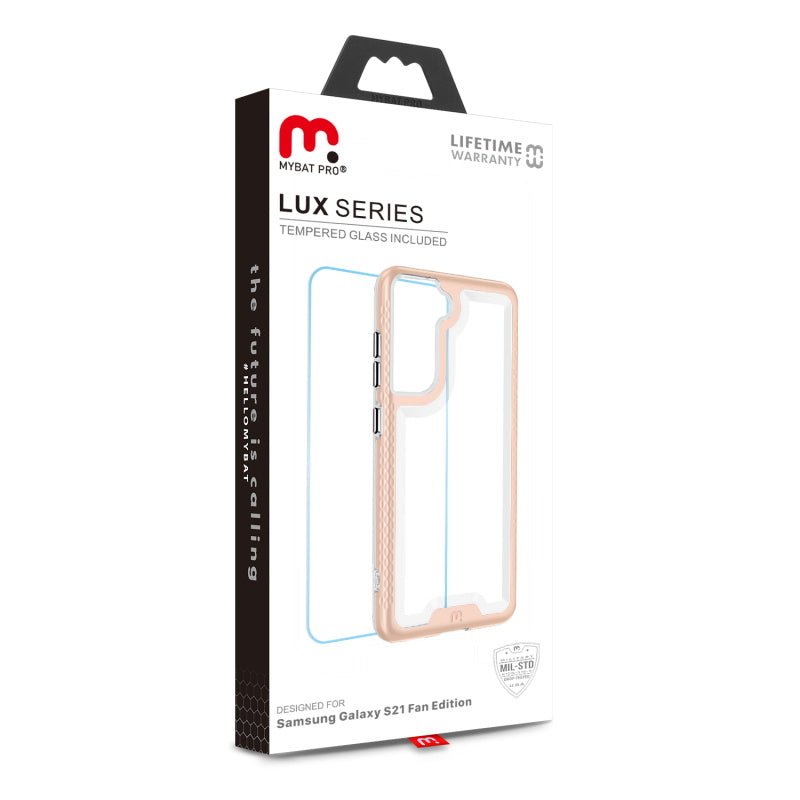 MyBat Pro Lux Series Case for Samsung Galaxy S21 Fan Edition - Rose Gold