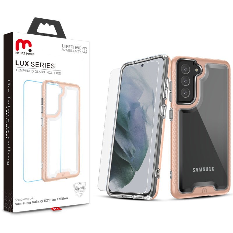 MyBat Pro Lux Series Case for Samsung Galaxy S21 Fan Edition - Rose Gold
