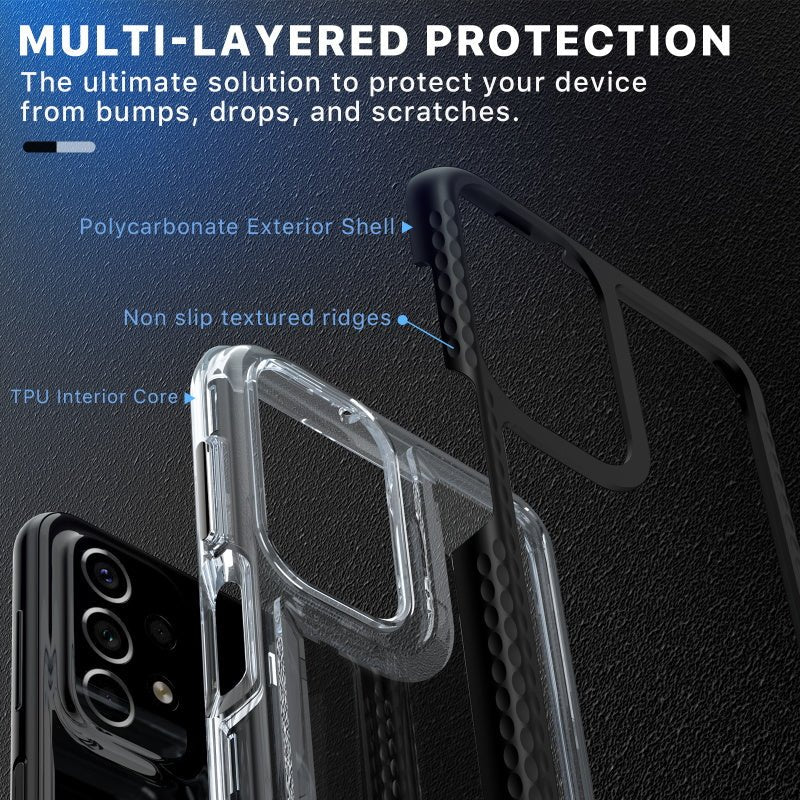 MyBat Pro Lux Series Case with Tempered Glass for Samsung Galaxy A23 5G - Rose Gold