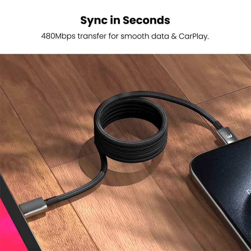 MyBat Pro MagCoil USB - C to USB - C Braided Magnetic Cable - 6FTMyBat Pro